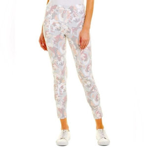 Spanx Abstract Floral Jean-ish Ankle Leggings in Blush Bloom pink camo size XL